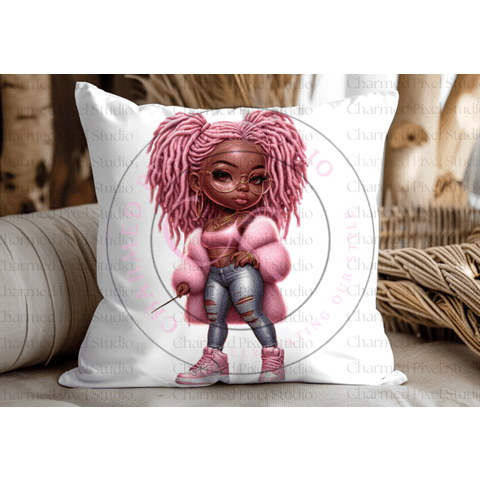 City Chic Chibi Girl Pink| Sublimation| PNG