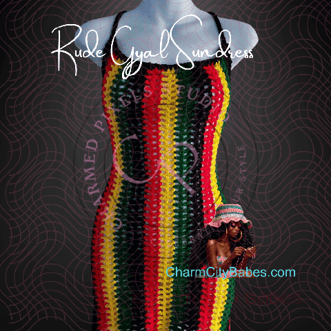 Size Medium Multicolor Bodycon Crochet Dress