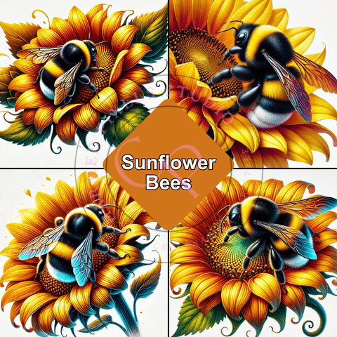 Sunflowers and Bees